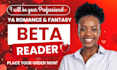 be your beta reader romance beta reader beta reader fantasy or alpha reader