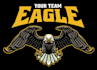 design an eagle, falcon, hawk, animal logo with high quality