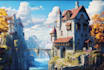 design detailed fantasy landscapes and environments
