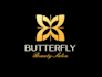 do modern butterfly logo design with copyrights
