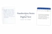 convert handwritten notes to digital text accurately