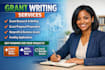 do professional grant research and funding analysis