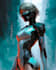 do a sci fi character illustration or sci fi character art