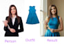 change clothes, edit outfit colour in image
