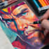 draw comic book cover art and manga