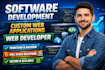 develop custom web applications and software as a professional web developer