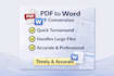 convert PDF to word manually with accurate formatting
