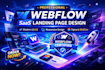 design a high conversion webflow landing page for saas