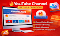 create and set up a professional youtube channel with branding