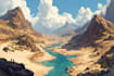 create a environments landscapes board game concept