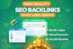 create high quality SEO backlinks with white label service
