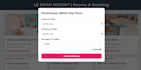 design hotel website or resort website landing page