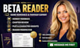 provide a detailed reader report for your dark romance or fantasy novel