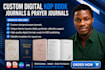 create prayer journal, custom digital journal kdp book journal