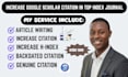 increase google scholar citation, backdate citation in top index journal