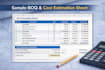 prepare boq, quantity takeoff and detailed cost estimation