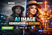 professionally generate and edit ai images photos