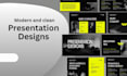 design  pitch deck, canva presentation, powerpoint slides, video presentation