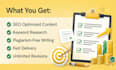 write SEO optimized blog posts and articles for your website