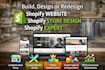 build design or redesign shopify website shopify store design shopify expert