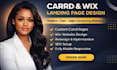 design a minimalistic professional carrd website design wix website carrd design