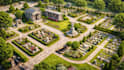 do 3d graveyard design, cementery, headstone, cemetery, burial ground design