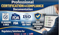 provide ce marking ukca fda and iso certification compliance documentation