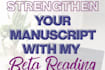 beta read your fantasy or romance manuscript with feedback