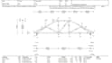design roof truss plan with load calculation and structural details