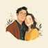 design couple portrait illustration