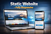 create a responsive static website and deploy on vercel and netlify