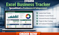 create excel business tracker spreadsheet for freelancers and solopreneurs