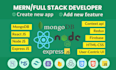 build mern stack developer using mern stack using react express node mongodb