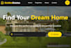 responsive , modern real estate property website