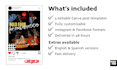 design editable canva social media templates