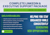 be your executive virtual assistant and linkedin expert