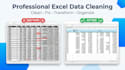 be your excel expert for data cleaning and formatting