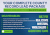 pull county records and data for real estate lead