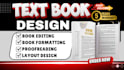 design and format textbook, workbook, curriculum plan, book layout worksheet