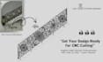 create cnc laser cut dxf vector for gate, railing from image