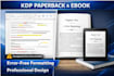 do ebook design, paperback formatting, workbook design, layout design