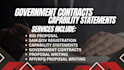 write a professional government contract capability statement
