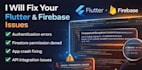 flutter firebase authentication and backend bug fixing