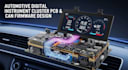 automative digital instrument, cluster pcb, embedded, can gauges speedometer