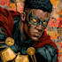 superhero character for comics