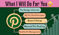 be your pinterest manager and graphic designer