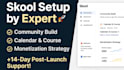setup and manage skool circleso online community, migrate ghl automation for ads