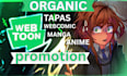 promote your webtoon, webcomic promotion,  tapas, comic, manga