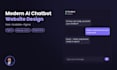 design ai chatbot UI UX for website