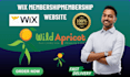 design a wild apricot website wix membership website event management website